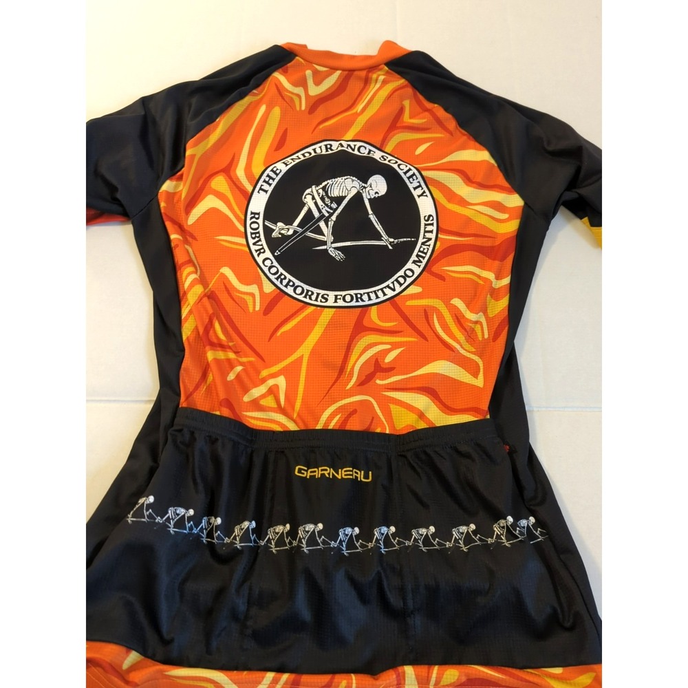 Louis Garneau Cycling Jersey Women M Full Zip The Endurance Society Skeletons - Picture 7 of 12